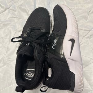 Women’s Nike shoes. Black with white sole